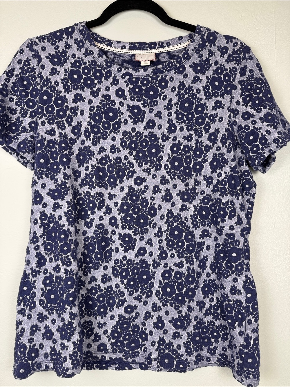 Anthropologie Postmark Floral Jacquard Knit Top Shirt Size M